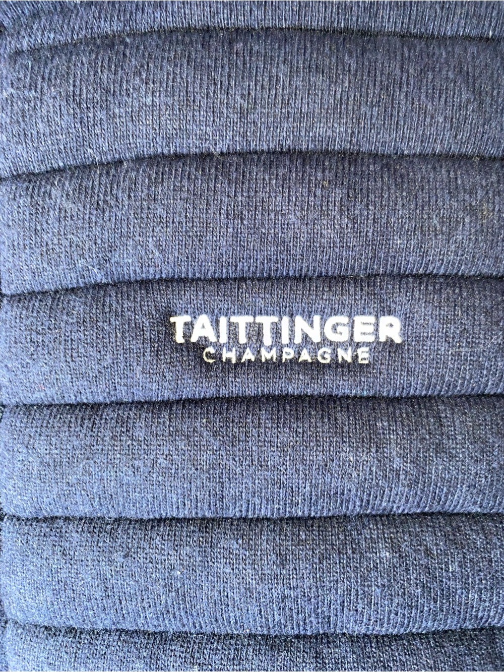 "By Jaqk" Taittinger Champagne Quilted Gilet Vest Navy Blue Unisex - Picture 5 of 8